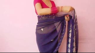 Saree VideoHow To Wear A SariSaree Wraping Video Tutorial For BeginnersSaree Drape [upl. by Anicul]