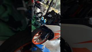 RGB ring light for rc 200 👁️👁️shortvideo rgb ktmrc200 rc390 youtube [upl. by Strang]