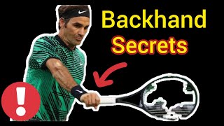 My Top Single Backhand Secrets 🔥 [upl. by Alegnave728]