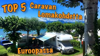 Matkailuautolla Euroopassa  Top 5 caravan lomakohdetta [upl. by Whall]