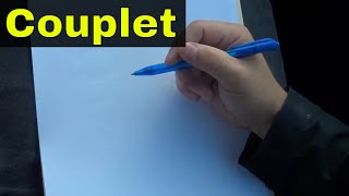 How To Write A Couplet PoemEasy Tutorial [upl. by Lehacim]