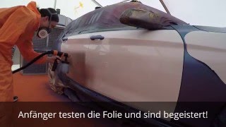 Anfänger testen FOLIATECcom Karosserie Sprühfolie und sind begeistert Tuningworld 2016 DIP YOUR CAR [upl. by Cioban]