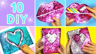 5 Minute Crafts To Do When Youre BORED 10 DIY Amazing VIRAL Color Changing Mermaid Sequins [upl. by Nevada]