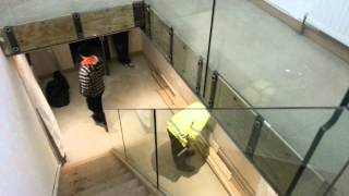 Modern frameless glass balustrade [upl. by Parnas]