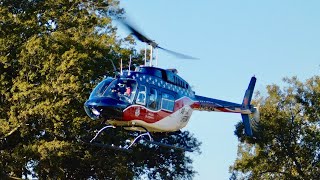 Air Evac Lifeteam 61 departing Bolivar Medical Center early in the morning [upl. by Ocirderf]