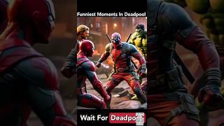 Funniest Moments In Deadpool 😅👀 shorts marvel avengers dc trending [upl. by Button]