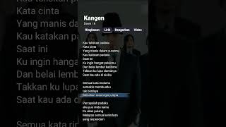 Kangen  Dewa 19 Lirik kangen dewa19 lirik [upl. by Saphra]