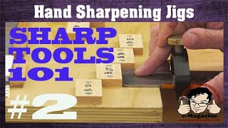 Clever jigs for faster tool sharpening by hand [upl. by Telfer]