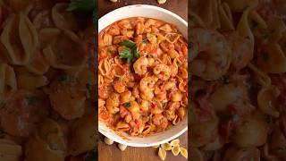 Shrimp Pasta 🍝 pastarecipe [upl. by Ahsetal152]