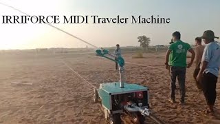 Irriforce MIDI TD Traveler Machine Installation  Spray Gun  Sprinkler  Irrigation Gun [upl. by Annoya]