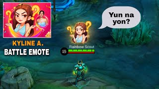 How To Get KYLINE BATTLE EMOTE in Mobile Legends  Step by step Guide [upl. by Analed389]