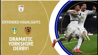 TENSE YORKSHIRE DERBY  Leeds United v Hull City extended highlights [upl. by Darcey]