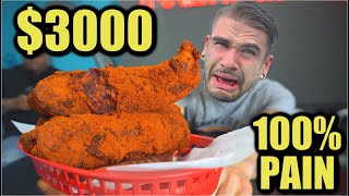 3000 WORLDS HOTTEST CHICKEN TENDER CHALLENGE 35 MILLION SCOVILLE  CHEATED amp SCAMMED [upl. by Meras]