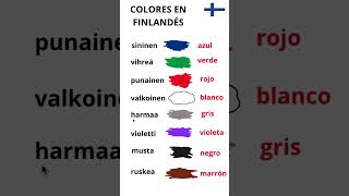 quotAprende los colores en finlandésquot [upl. by Erickson]