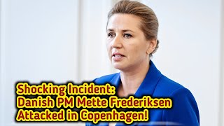 Danish PM Mette Frederiksen Attacked in Copenhagen [upl. by Esineg]