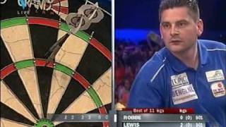 Adrian Lewis vs Mario Robbe Part 1  2007 International Dart League  Round 1 [upl. by Ynnej]