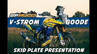 Suzuki VStrom 800DE GpMucci skid plate presentation  bike review [upl. by Nonnag]