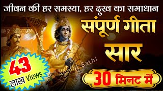 संपूर्ण गीता सार 30 मिनट में  Shrimad Bhagwat Geeta Saar In 30 Minutes krishna geeta [upl. by Nancey679]