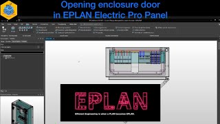 EPLAN Electric P8 Opening enclosure door in EPLAN Pro Panel eplan electrical explore [upl. by Jorge212]