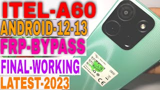 Itel A60 Android 1213 Frp Bypass Final Working Method  Itel A60 A662L Google Account Remove 2023 [upl. by Hamilah]