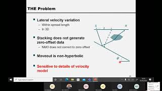 0802  Advanced Exploration Seismology Prestack migration Lecture 8 part 2  Wang [upl. by Brecher120]