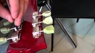 How to Replace a TunerTuning Peg on a Gibson Style Guitar [upl. by Clough]