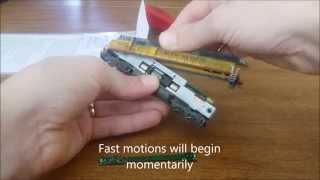 N scale Atlas SD60M Decoder Install [upl. by Oirifrop411]