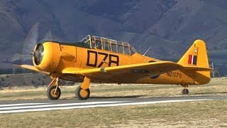 T6 Harvards aka Texans at Wanaka [upl. by Yerocal]