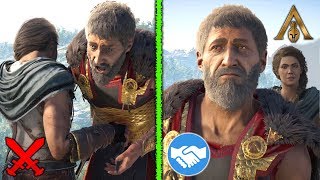 Killing VS Sparing Your Father  Wolf of Sparta Choices  Both Outcomes Assassins Creed Odyssey [upl. by Berta970]