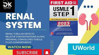 Renal Tubular Defects Relative Concentrations Along PCT and Fluid Compartments From First Aid Lec5 [upl. by Drusus]