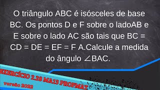 MA13 Cap2 exercício 228 versão 2022 mestrado profmat [upl. by Tracie]