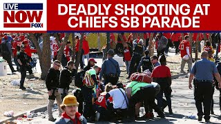 LIVE One dead 20 injured in Kansas City Chiefs parade shooting  LiveNOW from FOX [upl. by Peadar384]