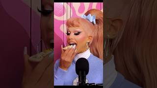 drag queen tries unhealthy school snacks 2braincellsleft [upl. by Yeltihw]