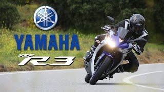 Yamaha YZF R3 2016 Prueba a fondo Full HD [upl. by Marie625]