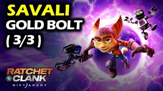 Savali Gold Bolt Locations  Ratchet and Clank Rift Apart Collectibles Guide [upl. by Ealasaid135]