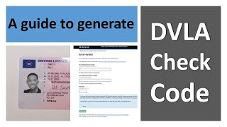 How to generate DVLA check code for your driving licence DVLA electronic counterpart check code Uber [upl. by Ennaxxor]