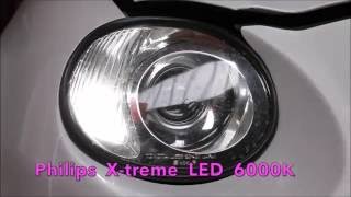 Toyota Celica Fix  Test a Stock vs Xenon Look vs Philips LED Bulb [upl. by Woodhead]