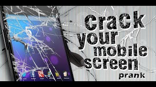 Crack your Mobile Screen prank  How to use [upl. by Ynney]