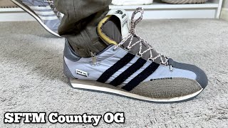 Adidas x SFTM Country OG Reviewamp On foot [upl. by Enelav493]