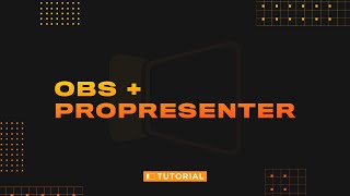 How To Use ProPresenter in OBS  Lower Thirds [upl. by Annay915]