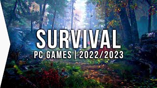 30 New Upcoming PC SURVIVAL Games in 2022 amp 2023 ► Best Open World Crafting Base Building [upl. by Grekin338]