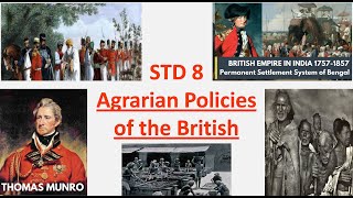 STD 8 Agrarian Policies of the British Part 1 [upl. by Manley]