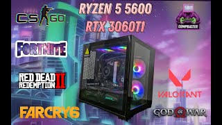 RYZEN 5 5600  RTX 3060 TI Обзор GAME TEST [upl. by Dagney]