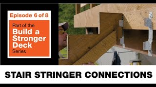 Build a Stronger Deck Stair Stringer and Tread Connections [upl. by Mayes]