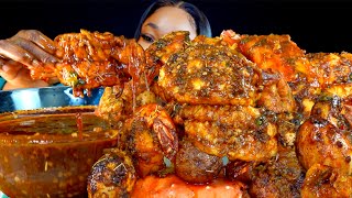 KING CRAB SEAFOOD BOIL MUKBANG  DESHELLED  SEAFOOD BOIL MUKBANG  Seafood  Mukbang [upl. by Iadrahc441]