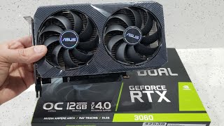 Placa de vídeo asus geforce rtx 3060 dual oc edition 12gb [upl. by Nywde]