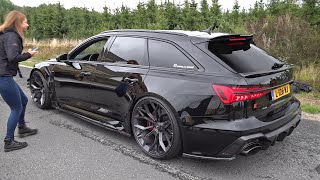 1052HP Audi RS6 Avant C8 STAGE X MMS Power Division  Revs Drag Racing Accelerations [upl. by Gibby]