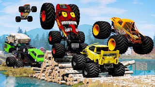 Monster Trucks Mud Battle 33  Beamng drive [upl. by Tildy]