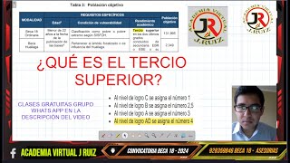 QUÉ ES EL TERCIO SUPERIOR BECA 18 2024 PRONABEC COVOCATORIA 2024 [upl. by Annayrb106]