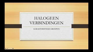 Halogeenverbindingen [upl. by Oshinski]